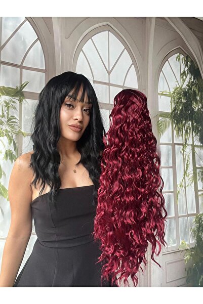 Suzan Peruk Tokalı Mandallı Postiş At Kuyruğu topuz saçı. Tak ve çık