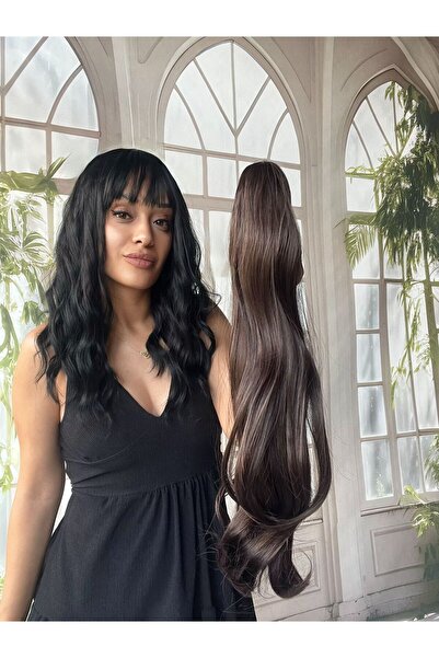 Suzan Peruk Tokalı Mandallı Postiş At Kuyruğu Tak ve çık