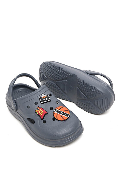 R&B Grey BOYS CLOGS 32-37