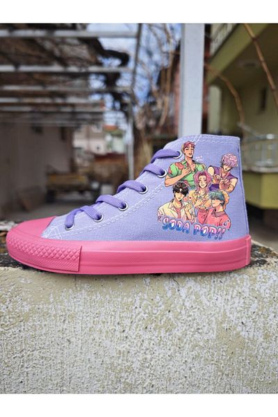 archiepet Purple Lace-Up Soda Pop Group Girl's Sneaker