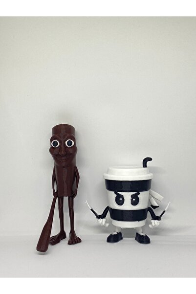 EREM STORE 3D Cappucino Assasino ve Tung Tung Tung Sahur Figürü – Brainrot 3D...