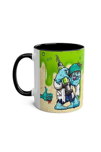 DUBLEMETRE Zombie Themed Printed Mug