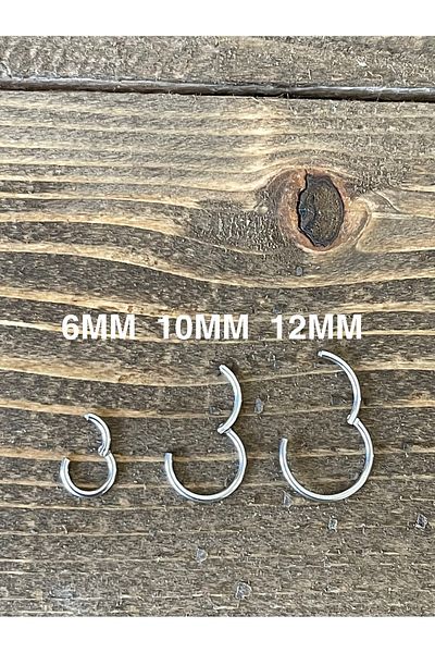 Rupen Kraft 316 L Surgical Steel Anti Allergic Interlock Ring Piercing Silver Color
