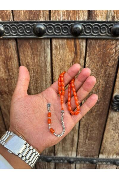 Sahra Gümüş alpaka püsküllü kapsül model minik taneli bilek boy sıkma kehribar