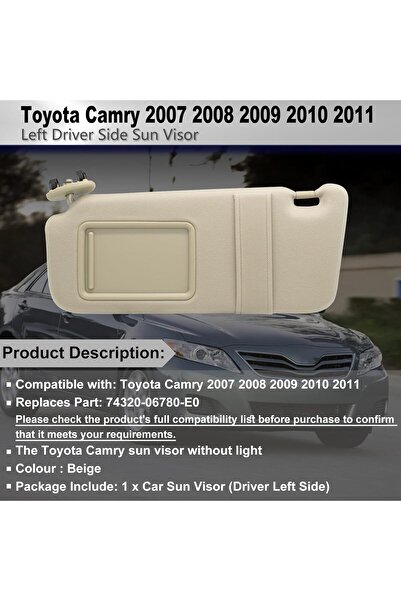 CAMRY Camry 2007-2011 Beige Standard Driver Side Mirror