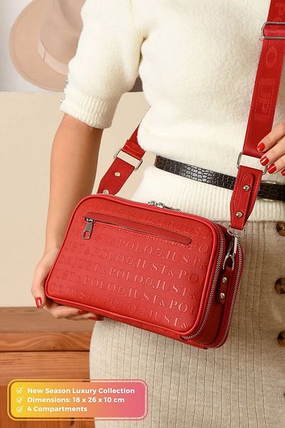 Just Polo Women's Adjustable Strap Stylish Crossbody and Shoulder Bag Suitable for Daily Use P234023Mh