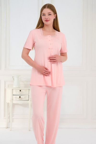 Emose Lacy Maternity Maternity Pajama Set