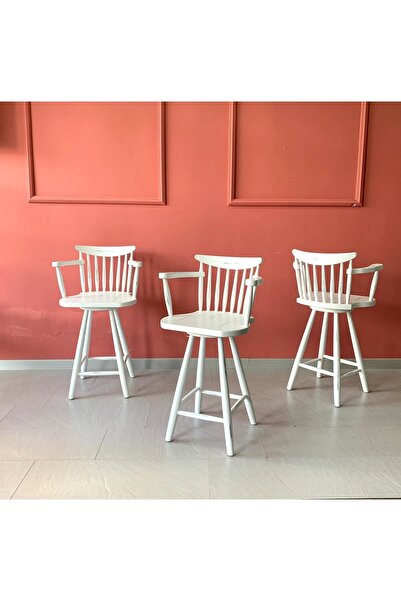 Ert ahşap Master Döner Bar Sandalye- Bar Taburesi
