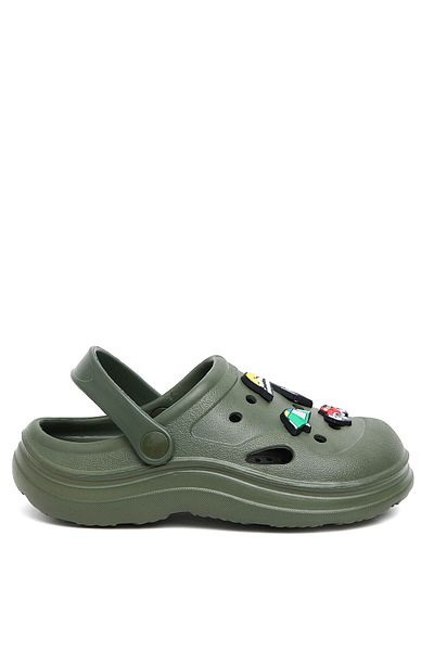 R&B Olive BOYS CLOGS 32-37