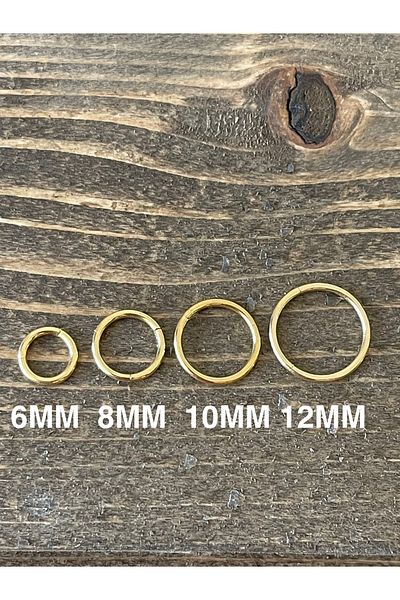 Rupen Kraft 316 L Surgical Steel Anti Allergic Interlock Ring Piercing Gold Color