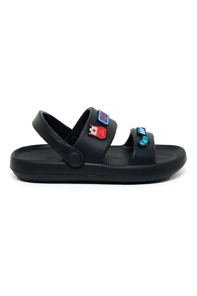 R&B Black BOYS SLIPPERS 31-36