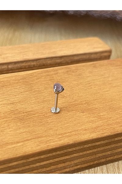 Rupen Kraft 316 L Surgical Steel Anti Allergic Claw Model Lapis Stone Cartilage Helix Tragus Piercing