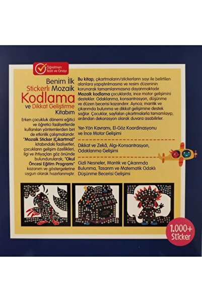 Artenino MOZAİK STİCKER ÇIKARTMA KİTABI - LACİVERT