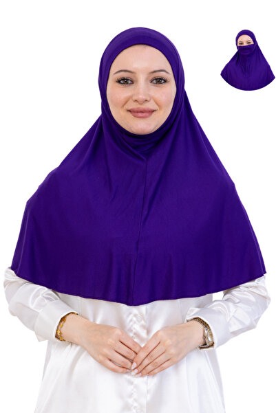 Modish Group Eșarfă pentru cap gata de folosit Îmbrăcăminte islamică practică Turban din păr înclinat din bumbac pieptănat Eșarfă moale pentru rugăciune