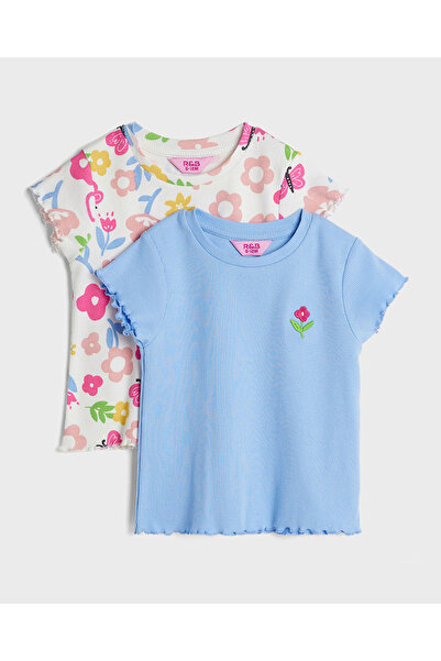 R&B تي شيرت متعدد الحياكة PO2 مقاس 0-24 شهرًا