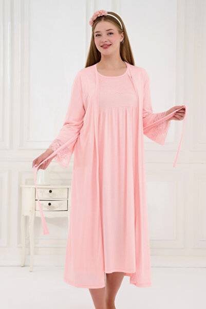 Emose Set de cămăși de noapte pentru maternitate, 2 piese, cu rochie de dantelă