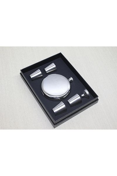 YNT İthalat 4 Shot Glass Flask Set Alk3909