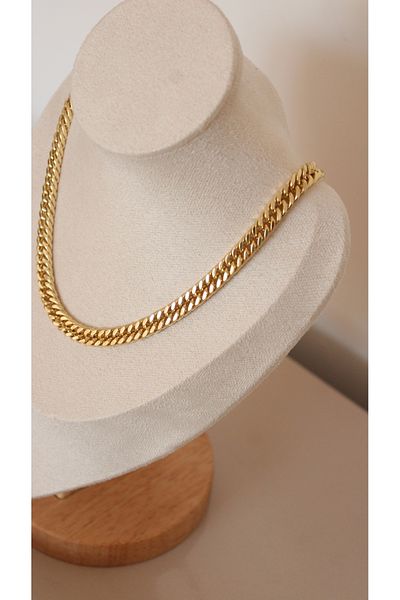 Tişt Accessory Xuping Thick Gold Color Thick (50 cm) Chain Steel Necklace |   Unisex Cuban / Gourmet Chain Necklace