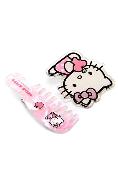 R&B Pink 2PK HAIRCLIP HELLO KITTY