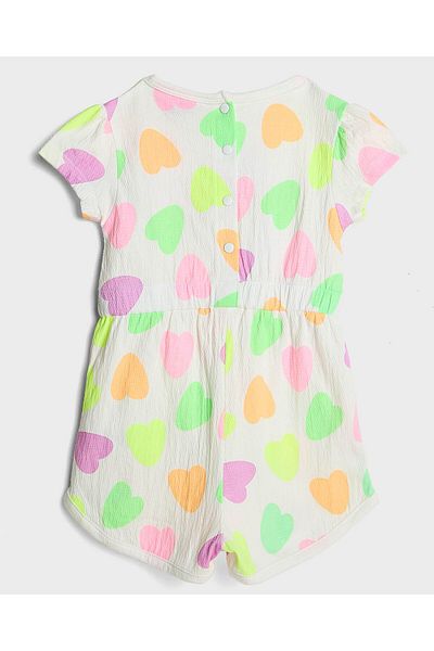 R&B White KNIT DUNGAREES 6-24M