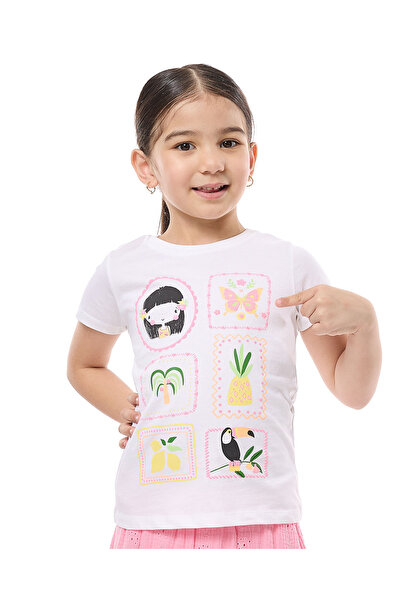 R&B Ivory GIRLS T-SHIRT 2-8Y