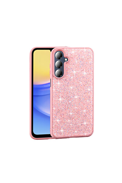 Samsung Galaxy A26 Cep Telefonu için Uyumlu Kılıf Parlak Taşlı Tasarım Pırlanta Kapak