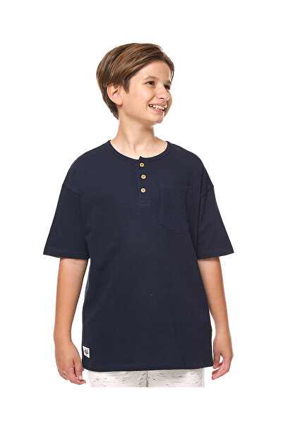 R&B Navy Blue BOYS T-SHIRT 8-16Y