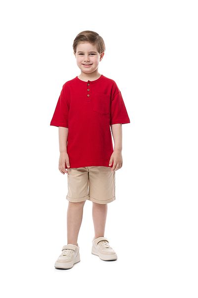 R&B Red BOYS T-SHIRT 2-8Y