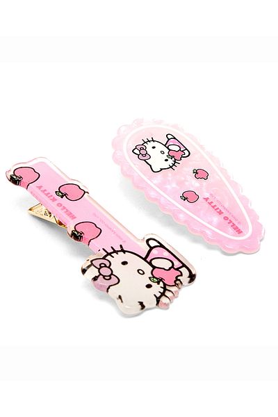 R&B Pink 2PK HAIRCLIP HELLO KITTY