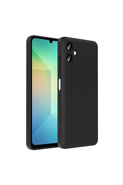 VARDAR AKSESUAR Galaxy A06 Case Camera Protected Card Holder Compartment Vrdr Vitra Cover - Black