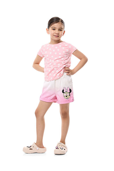 R&B Pink GIRLS WOVEN SHORTS 2-8Y