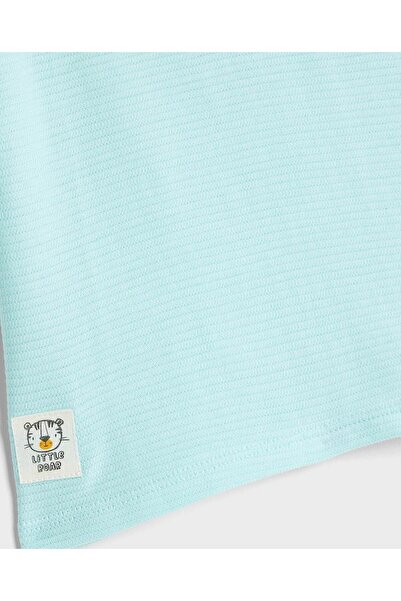 R&B Sky Blue SOLID TEE 0-24M