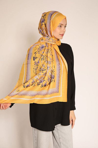 BERCHEM SCARF Stylish and Elegant Floral Soft Shawl |   Flower Pattern