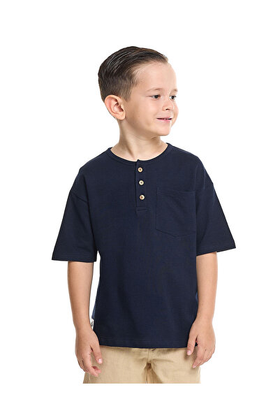 R&B Navy Blue BOYS T-SHIRT 2-8Y