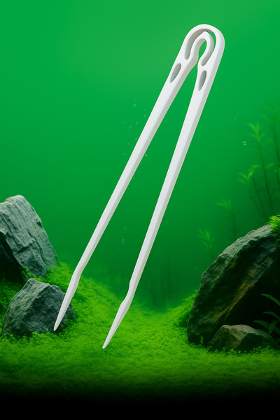 Aydın Akvaryum Akvaryum Düz Uçlu Bitki Cımbızı Kaliteli Plastik, 26 cm