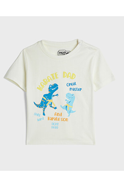 R&B White BASIC TEE 0-24M