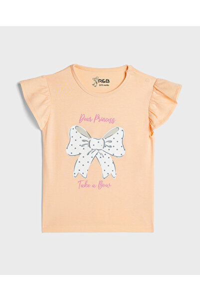 R&B Peach BASIC TEE 0-24M