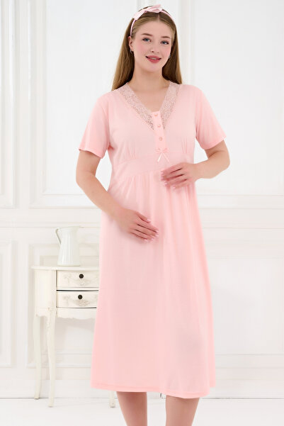 Emose Dantelli Lohusa Hamile Gecelik