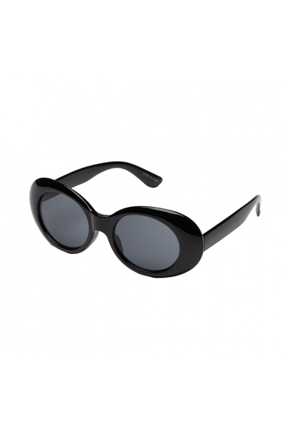 ElectraStore Black Oval Sunglasses