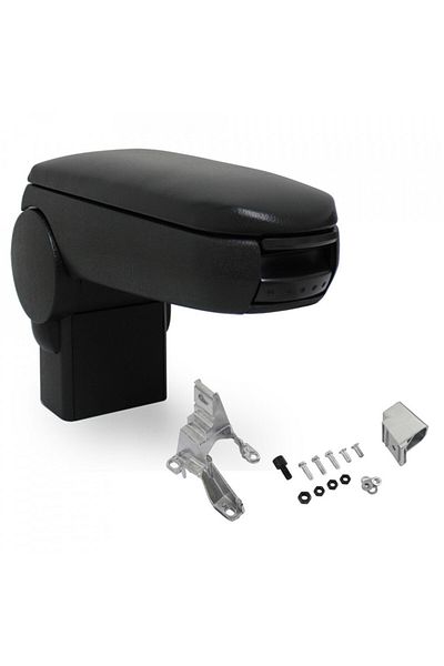 DELUXETUNING Car armrest VW GOLF IV 1998-2004 Black Imitation leather