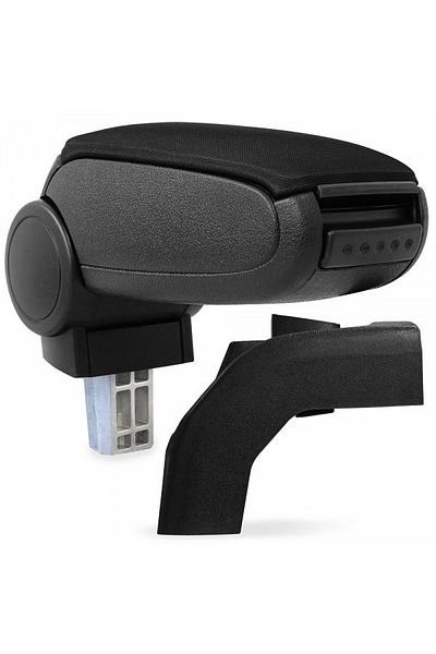 DELUXETUNING Dedicated car armrest Ford Focus II 2005-2011, black, textile material