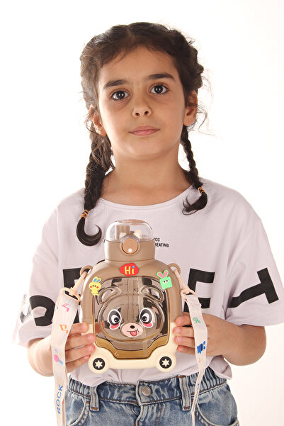 Relaxion Rlx-451 Drinking Bottle School Flask Unbreakable No Smell Food Contact Convenient Brown