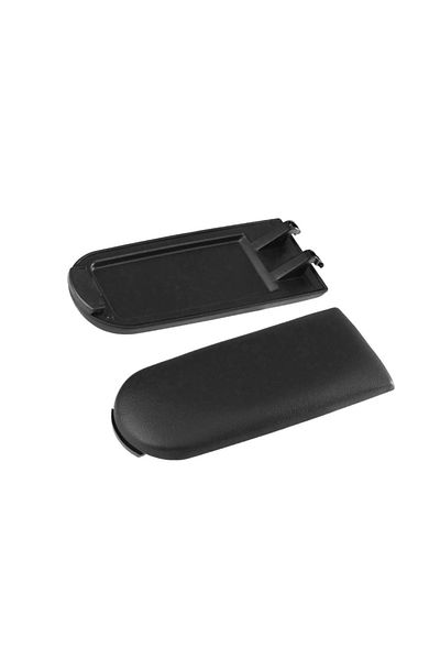 DELUXETUNING Car Armrest Cover compatible with VW GOLF IV, Bora, Passat B5, Polo, Black Imitation Leather