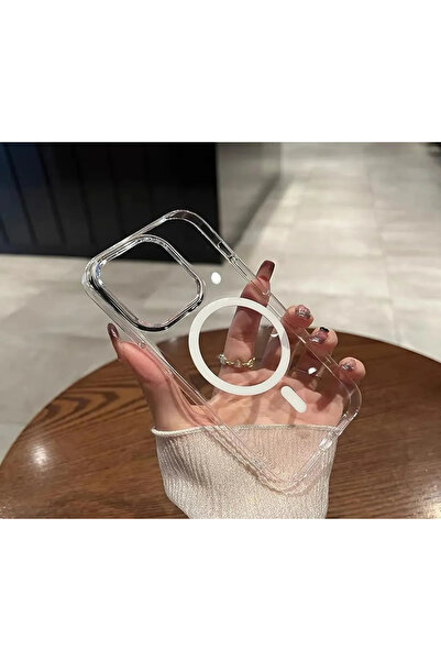 SOLİD CASE (SERT MİKA KILIF) iPhone 12 Pro Max Uyumlu Şeffaf Sert Mika SARARM...