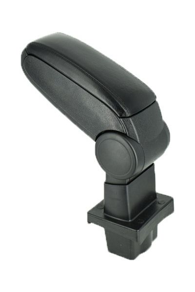DELUXETUNING Car armrest SKODA OCTAVIA II 2004-2010, Black, Imitation leather