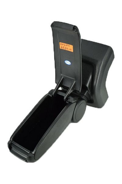 DELUXETUNING Dedicated car armrest Ford Focus II 2005-2011, black, imitation leather