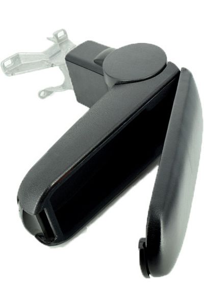 DELUXETUNING Car armrest VW Bora 1998-2005, Black, Textile material