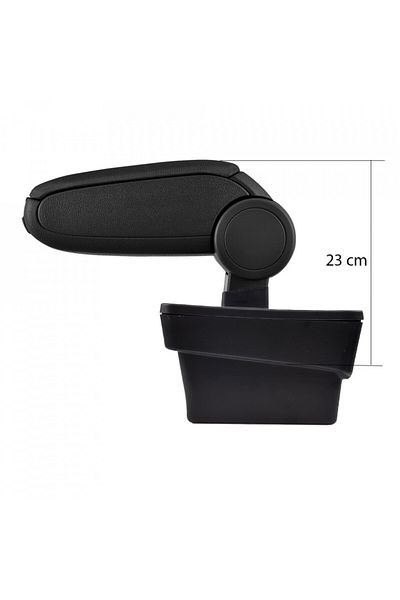 DELUXETUNING Car armrest Skoda Octavia III 2013->, black, Textile material