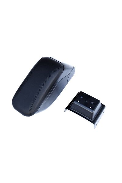 DELUXETUNING Black car armrest compatible with Opel Astra G 1998-2010, eco-leather