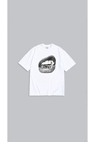 donamod Tricou unisex oversize cu imprimeu LIP